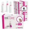 600 Pieces/Pack ONE-CARE Safety Pen Tips, 30G x 5mm, Compatible with Most Pens, Case of 600 (6 x 100/bx) view 1