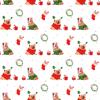 Chubby French Bulldog Christmas Wrapping Paper, White Frenchie Holiday Gift Wrap Party Decoration (White, 6 foot x 29 inch roll) view 2