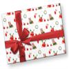 Chubby French Bulldog Christmas Wrapping Paper, White Frenchie Holiday Gift Wrap Party Decoration (White, 6 foot x 29 inch roll) view 3