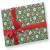 Santa French Bulldog Christmas Wrapping Paper, Holiday Puppy Gift Wrap Party Decoration (Green, 12 foot x 29 inch roll) view 3