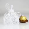 50 Pack Laser Cut Girl Rose Wedding Candy Boxes with Ribbon Party Favor Boxes Small Gift Boxes for Wedding Bridal Shower Anniversary Birthday Party (Metallic Gold) view 2