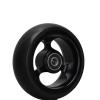 1 pcs Wheelchair Front Wheels, Lightweight Caster with Polyurethane Tire, Wheel Chair Tyre Fits Most Manual Wheelchairs(4/5inch) (Color : Black, Size : 5in12cm) view 1