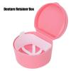Dental Retainer Box, Clean Sanitary Mouth Guard Container for Home for Artificial Teeth(pink) view 4