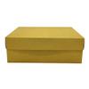 FELANAS Frosty Color Glossy Gift Boxes with Lid | Gift Wrap Box for Birthday, Christmas, Graduation Gifts, Flowers, Cake | 33.5 x 25.5 x 11.5 CM : 13.4" x 10" x 4.5" | Frosty Gold view 2