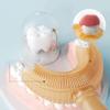 [Upgraded] U Shaped Toothbrush Kids Toddler Baby Toothbrushes 360 Degree Round Tooth Brush Extra Soft, Food Grade Silicone (Large (Age 6-12), Orange (Nano Silver)) view 2