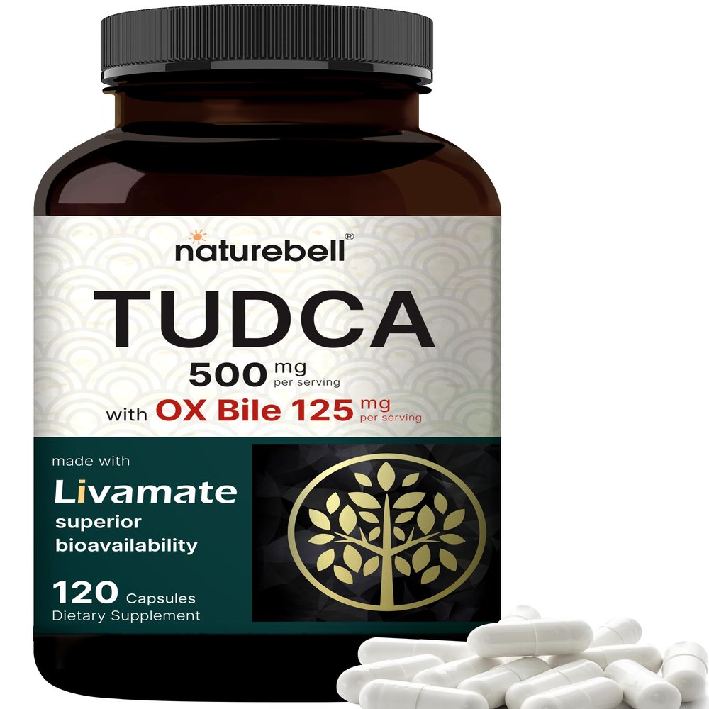 TUDCA 500mg with OX Bile 125mg Per Serving, 120 Capsules Bile Salts Support, High Absorption Livamate Formula | Liver Cleanse Detox & Repair Supplement | Natural Bitter Taste Third Party Tested