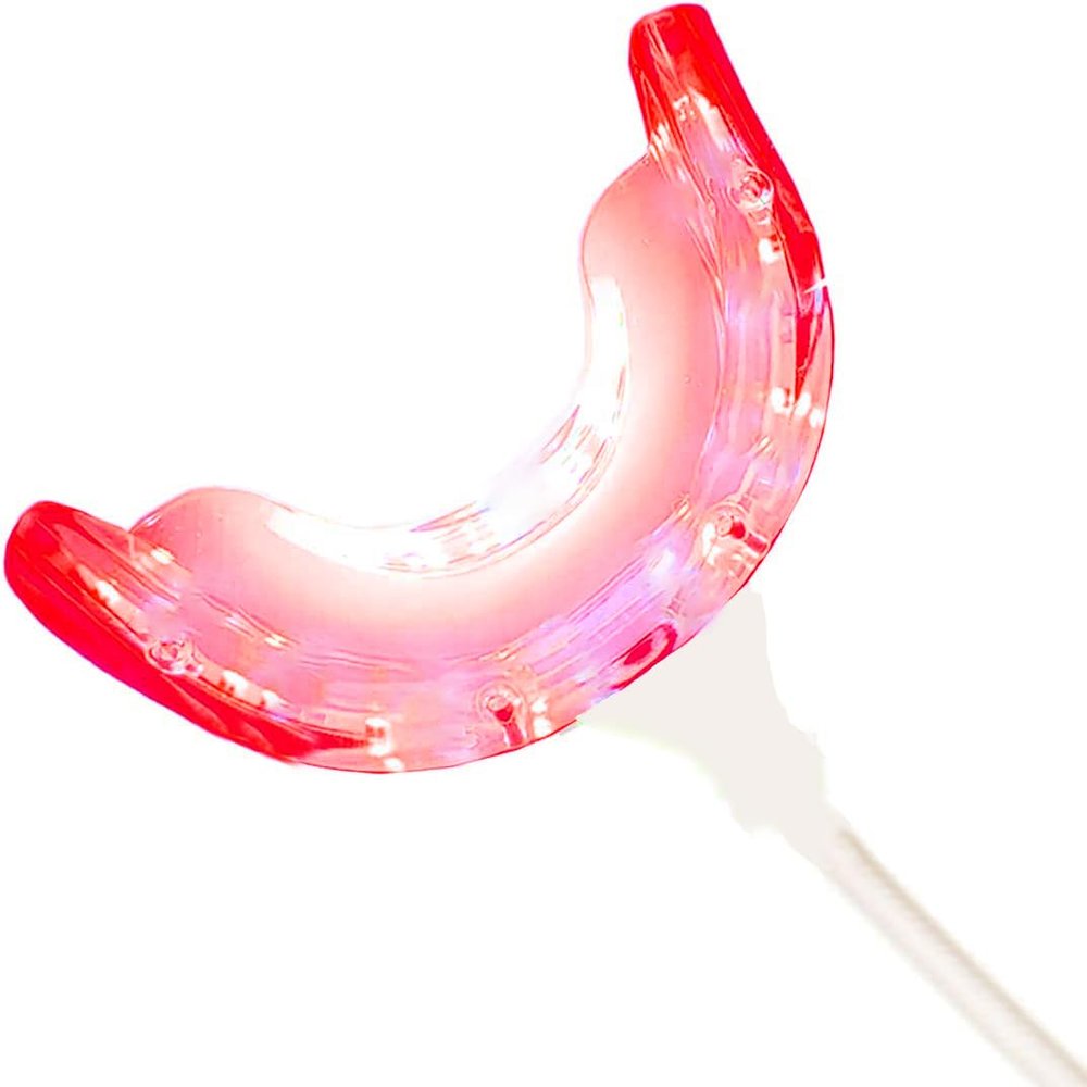 Red Light Oral Device - Advanced Gum Therapy and Toothache Relief Solution - with 16 LED Lights. Includes USB and Android Adapters for Convenient Use