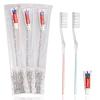 HQSLsund 30 Pack Disposable Toothbrushes with Toothpaste, Individually Wrapped Bulk Medium Soft Bristle Tooth Brush Manual Travel Toothbrush Kit Bulk, White, 0.5 kilograms view 1
