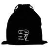 SOLUSTRE 1pc Flannel Drawstring Hair Dryer Storage Bag Jewelry Organizer for Travel Hotel Home Use Versatile Pouch for Hair Tools and Items Black view 1