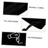 SOLUSTRE 1pc Flannel Drawstring Hair Dryer Storage Bag Jewelry Organizer for Travel Hotel Home Use Versatile Pouch for Hair Tools and Items Black view 3
