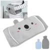 Hot Water Bag, Hot Water Bottle with Soft Cover, Rubber Water Injection Hot Water Bottle, with Waist Cover Feet Neck Hand and Shoulders Warmer for Menstrual Cramps for Girls(Blue) view 2