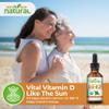 Why Not Natural Organic Vitamin D3 K2 (MK-7) Liquid Drops, 5000 IU of sublingual D3 with Coconut MCT Oil, for Strong Bones and Teeth, Heart and Immune Support view 3