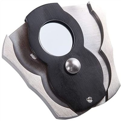 SMSOM Cigar Cutter, Stainless Steel Double Blade Cigar Clippers, Portable Cigar Tool, Father, Boyfriend