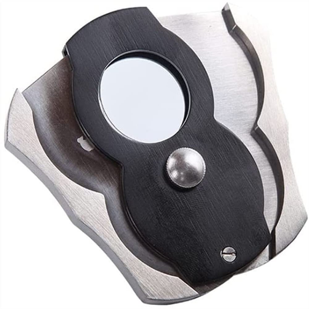 SMSOM Cigar Cutter, Stainless Steel Double Blade Cigar Clippers, Portable Cigar Tool, Father, Boyfriend