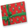Fierce T-Rex Christmas Dinosaur Wrapping Paper Premium Gift Wrap (12 foot x 30 inch roll) view 3