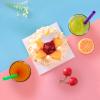 100 Pcs Individually Packaged Pointed Jumbo Smoothie Straws,Disposable Individually Wrapped Plastic Lengthen Milkshake Boba Straw (0.43" Diameter and 9.45" long) (Colorful) view 3