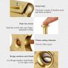 SMSOM Cigar Cutter Guillotine, Cigar Cutters, Stainless Steel Double Blade Cigar Clippers, Portable Cigar Tool, Father, Boyfriend (Color : Gold) view 2