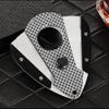 SMSOM Cigar Cutter, Stainless Steel Blades, Cigar Cutter Guillotine, Portable Cigar Tool, Safe Cut, Father, Boyfriend (Silver) view 3