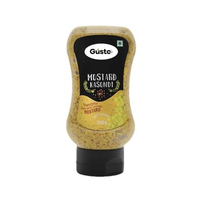 Gusto Foods Kasundi Mustard Sauce 300gram | Authentic Pungent for Salad Dressings | Traditional Kasundi Mustard Sauce Bengali