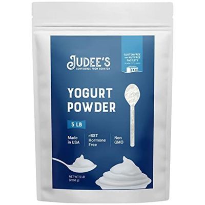 Judee's Gluten Free Greek Yogurt Powder - Non-GMO & Gluten Free - Yogurt Powder for Smoothies & Starter Culture - Nut Free & Emergency Backup - 5 lb, Pack of 1