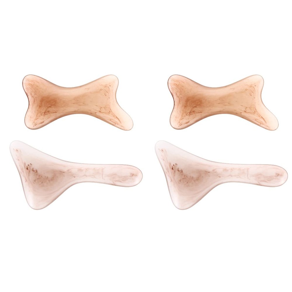 4 pcs Body Scraping Plate Massage Board Meridian Care Massager Scraper Board