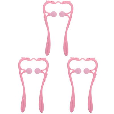 3pcs Neck Manual Massager Multi- functional Neck Massager Portable Neck Massager