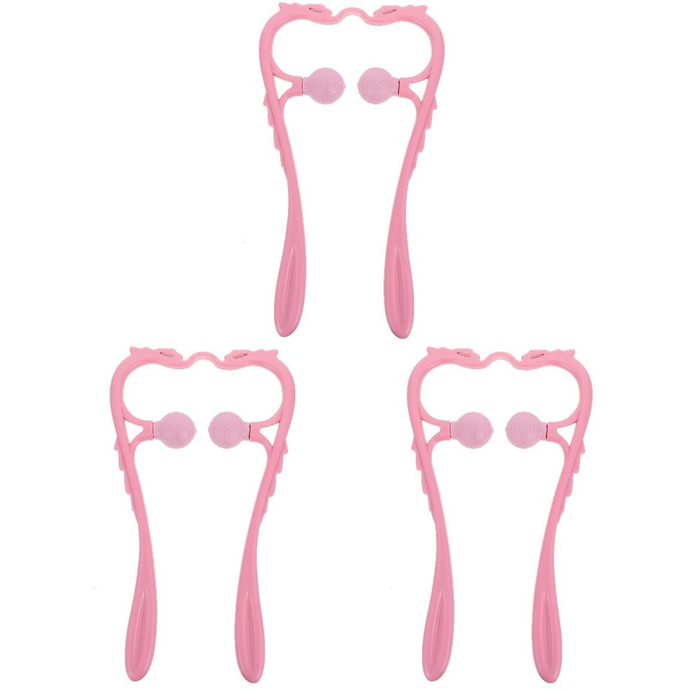 3pcs Neck Manual Massager Multi- functional Neck Massager Portable Neck Massager