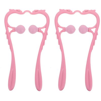 2pcs Neck Manual Massager Multi- functional Neck Massager Portable Neck Massager