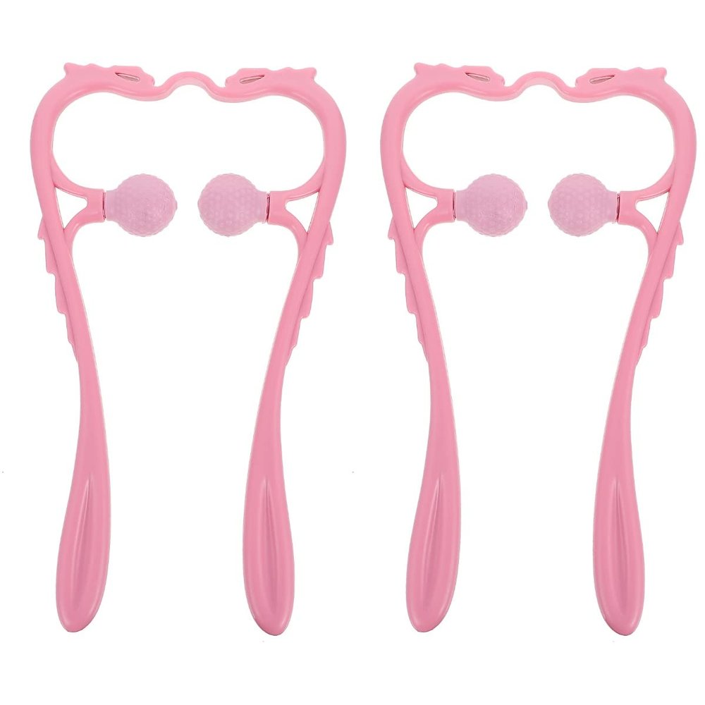 2pcs Neck Manual Massager Multi- functional Neck Massager Portable Neck Massager