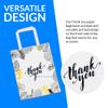 Reli. Paper Bags | 110 Pcs Bulk | 8"x4.5"x10.25" | Paper Thank You Bags | White Handles | Printed Small Thank You Giftbag for Guests | Gifts, Wedding, Merchandise, Business view 3