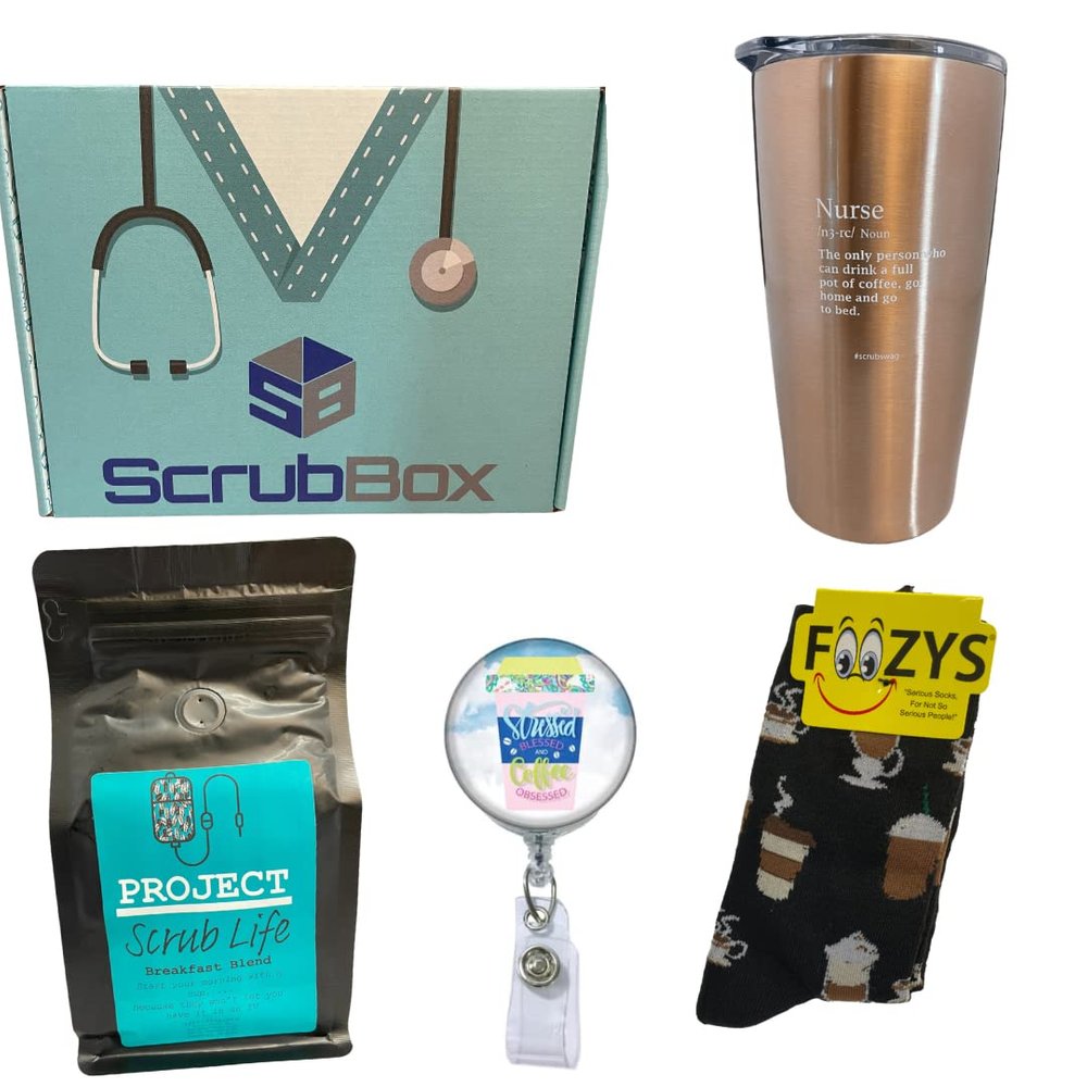 Nurse Gift, Scrub Box Coffee Box, Morning Blend, Nursing, Gift Set