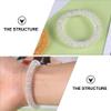 6 pcs Wrist Massage Rings Metal Health Care Accessories Bracelet Bangles view 2