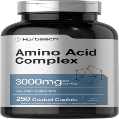 Horbach Amino Acid Complex 3000mg | 250 Caplets | Non-GMO, Gluten Free Supplement