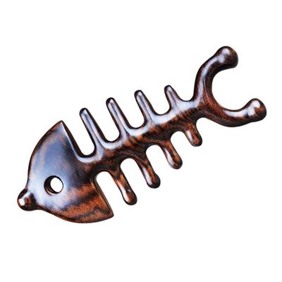 1pc Massage Comb Wooden Massager Comb Body Massager Comb Body Massage Tool Body Massager Tool Fish Bone Shaped Massager Practical Massager Simple Body Massager