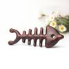 1pc Massage Comb Wooden Massager Comb Body Massager Comb Body Massage Tool Body Massager Tool Fish Bone Shaped Massager Practical Massager Simple Body Massager view 2