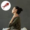 1pc Massage Comb Wooden Massager Comb Body Massager Comb Body Massage Tool Body Massager Tool Fish Bone Shaped Massager Practical Massager Simple Body Massager view 4
