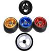 1 pcs Wheelchair Front Wheels 4 inch, Wheelchair Caster, Aluminum Rim, Wheelchair Front Wheels Replacement, Solid Tyre for Wheel Wheelchairs (Color : Blue, Size : 10cm/4in) view 3