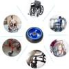 1 pcs Wheelchair Front Wheels 4 inch, Wheelchair Caster, Aluminum Rim, Wheelchair Front Wheels Replacement, Solid Tyre for Wheel Wheelchairs (Color : Blue, Size : 10cm/4in) view 4