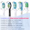 Toothbrush Travel Case Compatible with Philips Sonicare Electric Toothbrush & 6Pcs Reusable Toothbrush Head Covers Compatible with Philips Sonicare Toothbrush Heads (Blue) view 4