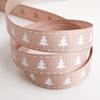 Italian Options Christmas Tree Ribbon 16mm x 5m Taupe view 1