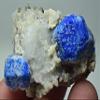 Rare Several Forsterite Crystals with Two Lazurite Crystals On Matrix 85 Gram view 2