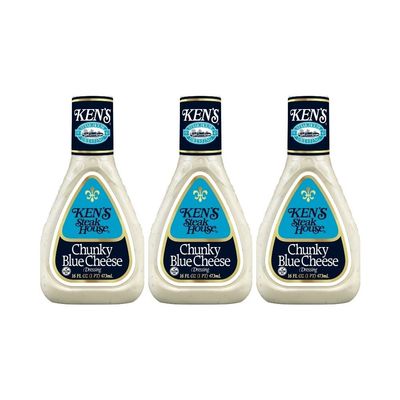 Ken's Steak House Chunky Blue Cheese Dressing (Pack of 3)