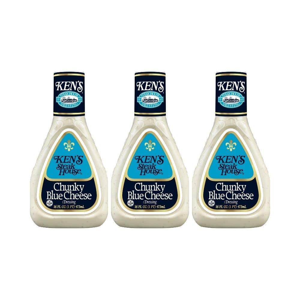 Ken's Steak House Chunky Blue Cheese Dressing (Pack of 3)