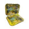 Jungle Hive Jumbo Rolling Tray | Magnetic lid | 3D Holographic | 3 Side Printing | Finish with Smooth Rounded Edges | Psychedelic Art (13.5x11.3) (Bee Wax Dab), JRT3DH view 1