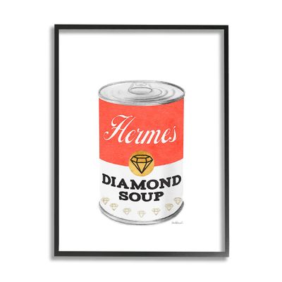 Glam Pop Condensed Soup Can Red Fashion Designer