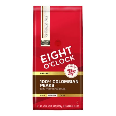 Eight O'Clock Coffee, Colombian, Ground Coffee, 43 Ounce