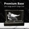 Unike Love Couples Lovely Present Brick Shaped 3DLaser-Etched K9 Luxury Crystal (Large) view 3