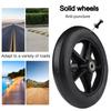 2 Pieces Wheelchair Caster Wheels, 7inch 8inch Wheelchair Wheels (5/16" Bearing/Axle) Easy To Scroll 2-3/8" (60 Mm) Hub Width- Easy To Install, Solid With Polyurethane Rubber Tire - With Wrench view 2