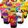 Containlol 24 Pcs Hero Party Favors Popcorn Boxes Hero Theme Snack Treat Box City Candy Cookie Container for Movie Cinema Theme Birthday Party Baby Shower Favor Supplies view 1