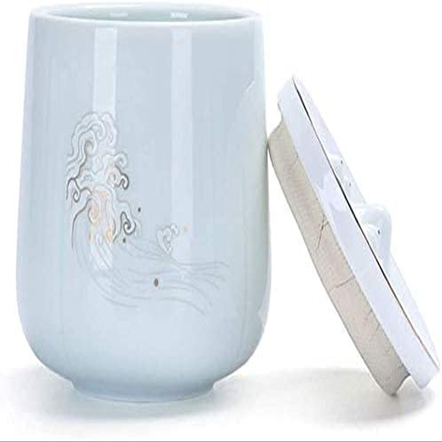 Cremation Urn Pet urn urns for Ashes Pet Urns for Ashes | Funeral Urn | Ceramics Handcrafted Cremation Urns | Memorial Urn | Garden Urn for Small Dogs, Cats, Rabbits, Small Animals, Etc. WEWY
